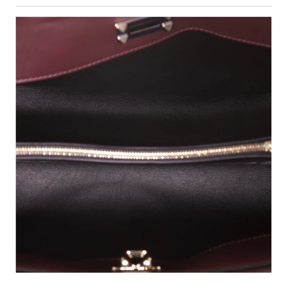 Valentino Garavani Rockstud Convertible Top Handle Bag Leather Large - Picture 5 of 5